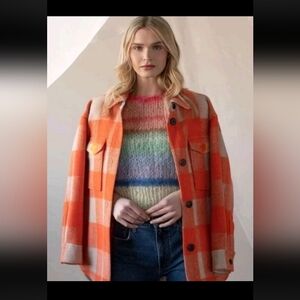 J. Crew Plaid Gingham Utility Jacket Stadium Cloth Buffalo Check 10 NWT